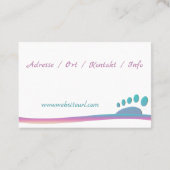 Carte De Visite Pédicure (Dos)
