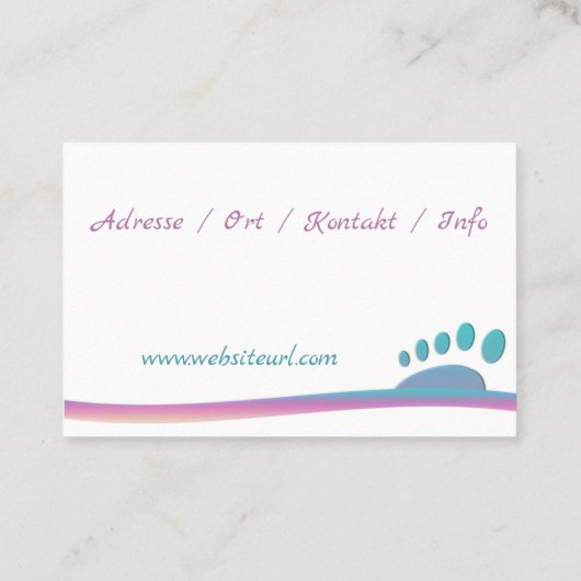 Carte De Visite Pédicure (Dos)