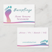 Carte De Visite Pédicure (Devant / Derrière)