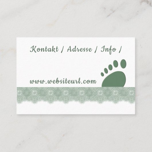 Carte De Visite Pédicure (Dos)