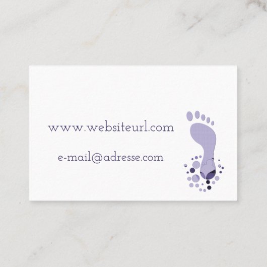 Carte De Visite Pédicure (Dos)