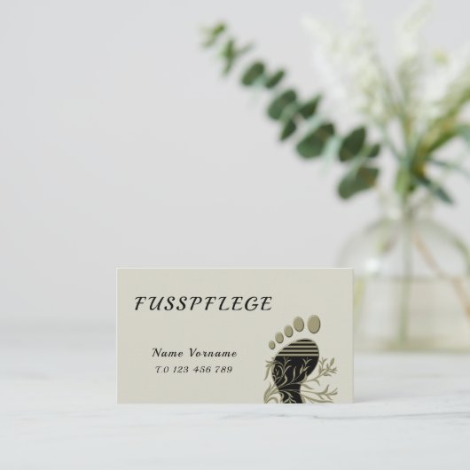 Carte De Visite Pédicure (Debout devant)