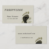 Carte De Visite Pédicure (Devant / Derrière)
