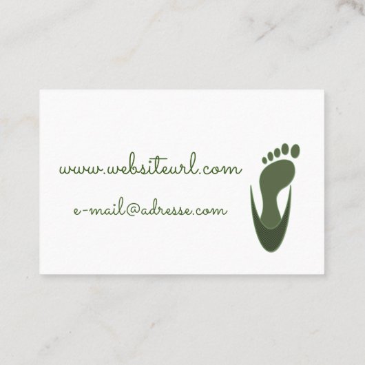 Carte De Visite Pédicure (Dos)