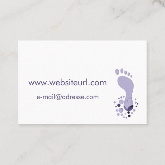 Carte De Visite Pédicure (Dos)