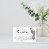 Carte De Visite Pédicure (Debout devant)