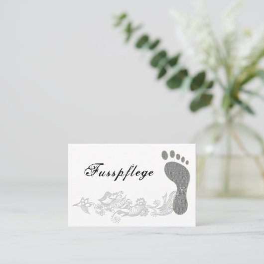 Carte De Visite Pédicure (Debout devant)