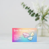 Carte De Visite Pédicure avec strass Custom Loyalty Punch (Debout devant)