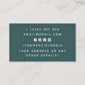 Carte De Visite Pedicure Elégant Pieds & Étincelle Simple Minimale (Dos)