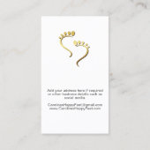 Carte De Visite Pedicure Foot Care Chiropodiste Podiatriste (Dos)