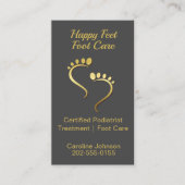 Carte De Visite Pedicure Foot Care Chiropodiste Podiatriste (Devant)