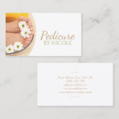 Carte De Visite Pedicure Nail Peducurist Pieds Spa Chamomile (Devant / Derrière)