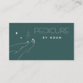 Carte De Visite Pedicure Plutôt mignon Pieds Élégant Clou Polonais (Devant)