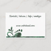 Carte De Visite Pédicure - podologue (Dos)