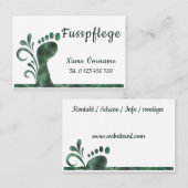 Carte De Visite Pédicure - podologue (Devant / Derrière)