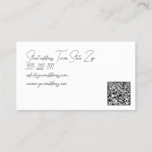 Carte De Visite Pedicure Studio Une Ligne Pied Pied Illustration (Dos)