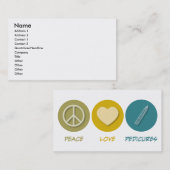 Carte De Visite Pédicuries d'amour de paix (Devant / Derrière)