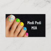Carte De Visite Pedicurist Technician Nail Tech Vcard QR (Devant)