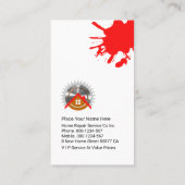 Carte De Visite Peeling Wall Paint Handyman (Dos)