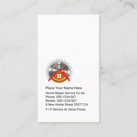 Carte De Visite Peeling Wall Paint Handyman (Dos)