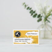 Carte De Visite Peeling Wall Paint Splatter Home Repair  (Debout devant)