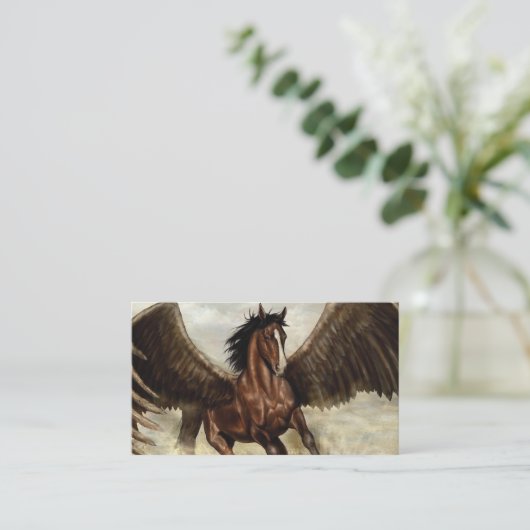 Carte De Visite Pégase ailé (Debout devant)