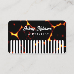 Carte De Visite Peigne à cheveux de coiffeur