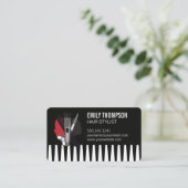 Carte De Visite Peigne | Coiffeur | Beauté | Ciseaux (Debout devant)