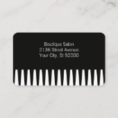 Carte De Visite Peigne | Coiffeur | Beauté | Ciseaux (Dos)
