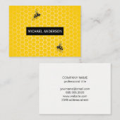 Carte De Visite Peigne de miel / Abeilles (Devant / Derrière)
