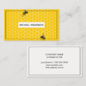 Carte De Visite Peigne de miel / Abeilles (Devant / Derrière)