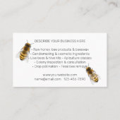 Carte De Visite Peigne de miel avec apiculture volante (Dos)