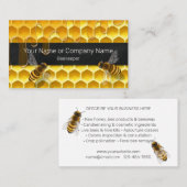 Carte De Visite Peigne de miel avec apiculture volante (Devant / Derrière)