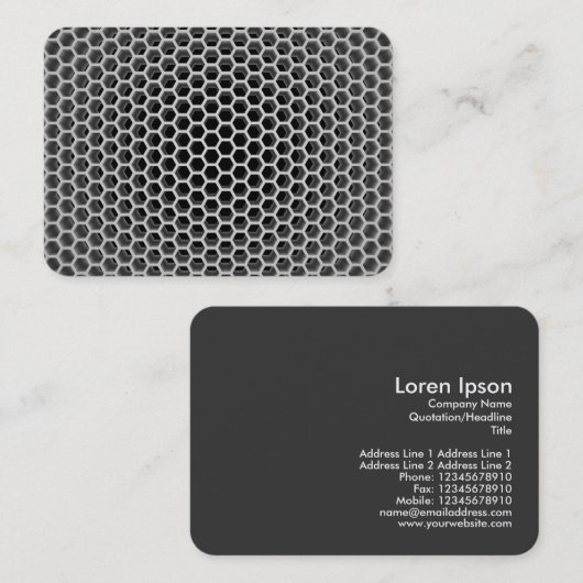 Carte De Visite Peigne d'honneur rendu en 3d (Devant / Derrière)