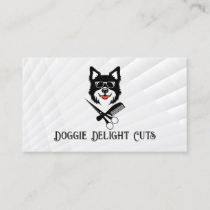 Carte De Visite Peigne et Ciseaux de Toilettage pour Chien