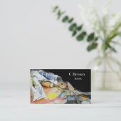 Carte De Visite Peignez et artiste professionnel de brosses (Debout devant)