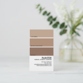 Carte De Visite Peignez l'échantillon (Debout devant)