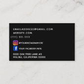 Carte De Visite peignez l'éclaboussure (Dos)