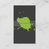 Carte De Visite Peignez les éclaboussures (Dos)