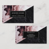 Carte De Visite Peindre | Bloc de couleur géométrique de l'ardoise (Devant / Derrière)