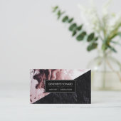 Carte De Visite Peindre | Bloc de couleur géométrique de l'ardoise (Debout devant)