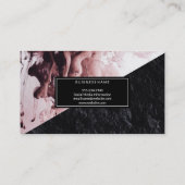 Carte De Visite Peindre | Bloc de couleur géométrique de l'ardoise (Dos)