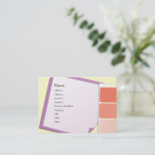 Carte De Visite Peindre des exemples et des notes (Debout devant)