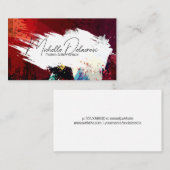 Carte De Visite Peindre l'AVC et la texture | Art créatif (Devant / Derrière)