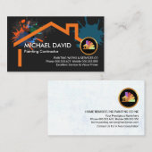 Carte De Visite Peindre le plateau sur la construction du cadre d' (Devant / Derrière)