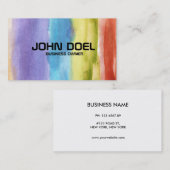 carte de visite peint (Devant / Derrière)