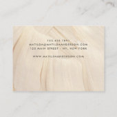 Carte De Visite Peint Abstrait Naturel Élégant Neutre Simple (Dos)