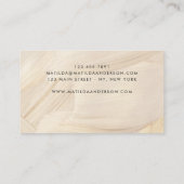 Carte De Visite Peint Abstrait Naturel Élégant Neutre Simple (Dos)