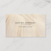 Carte De Visite Peint Abstrait Naturel Élégant Neutre Simple (Devant)