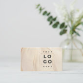 Carte De Visite Peint Abstrait Naturel Élégant Neutre Simple (Debout devant)